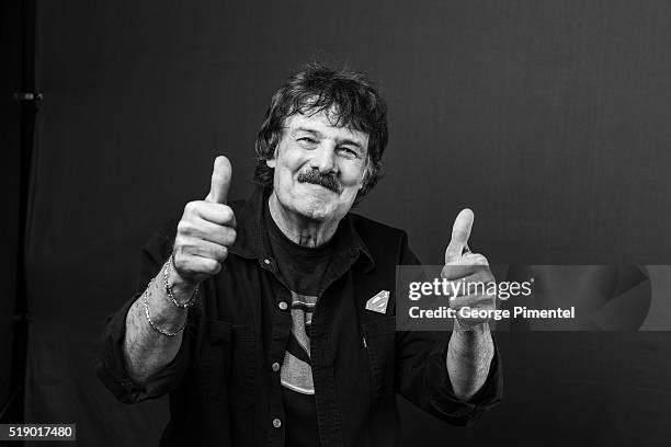 Burton Cummings poses at the 2016 Juno Awards Portrait Studio at Scotiabank Saddledome on April 3, 2016 in Calgary, Canada.