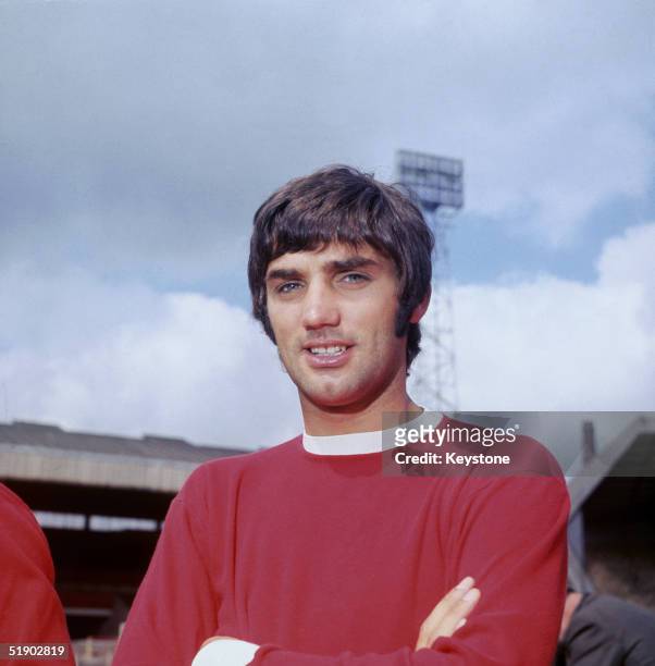 Northern Irish footballer George Best of Manchester United FC, 1968.