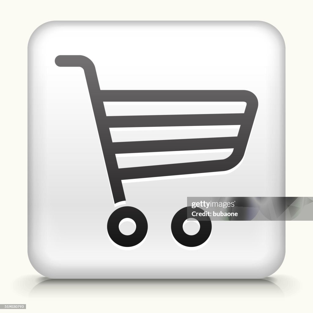Cart Button Simple Square Button With Shopping Cart High-Res Vector Graphic - Getty Images