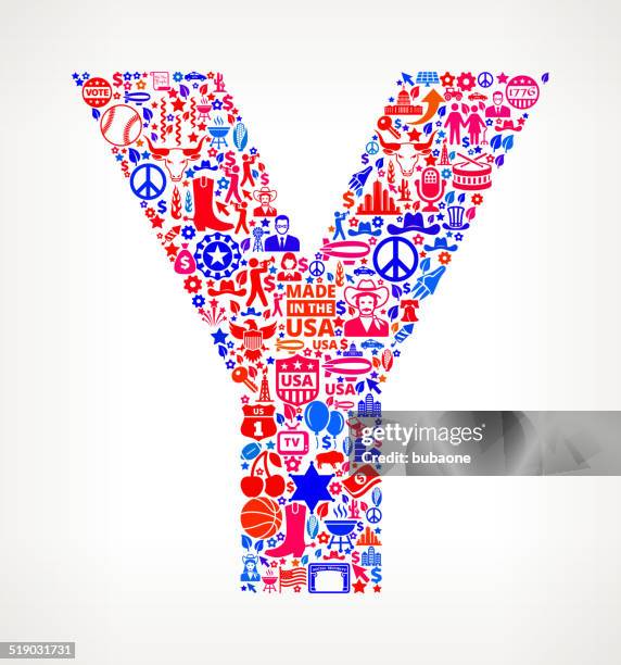 letter y us royalty free vector art pattern - bison burger stock illustrations