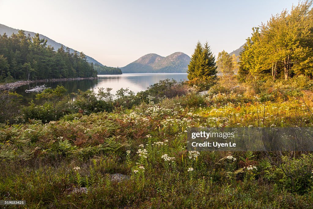 Jordan Pond in Acadia National Park, Maine, USA