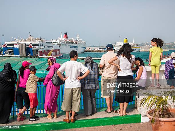 port in tangiers, morocco - tangier stock pictures, royalty-free photos & images