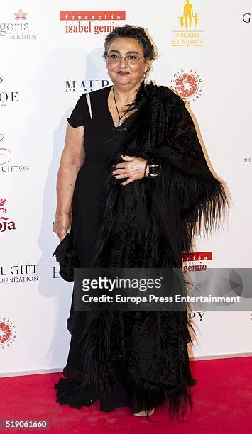 Elena Benarroch attends the Global Gift Gala 2016 at Cibeles Palace on April 2, 2016 in Madrid, Spain.