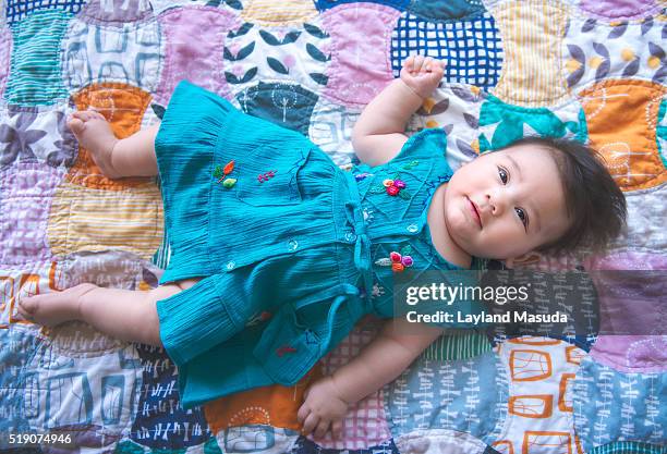 baby's mexican dress - mexican and white baby stock pictures, royalty-free photos & images