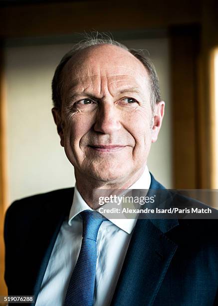 Of L'Oreal Jean-Paul Agon is photographed for Paris Match on March 22, 2016 in Clichy, France.