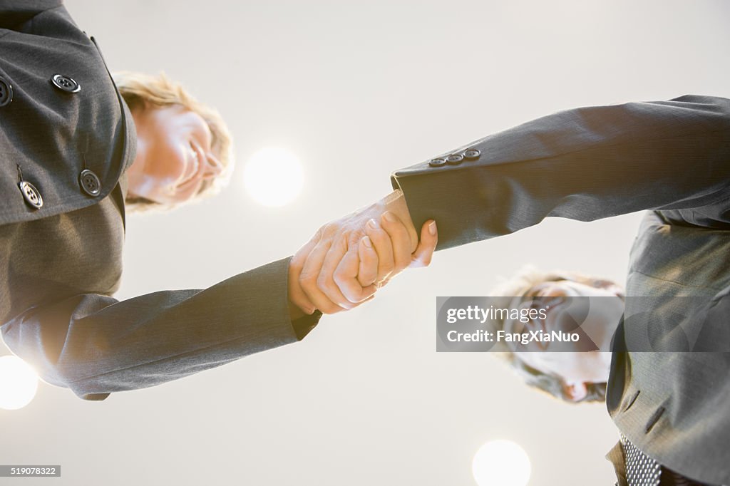 Businesspeople shaking hands