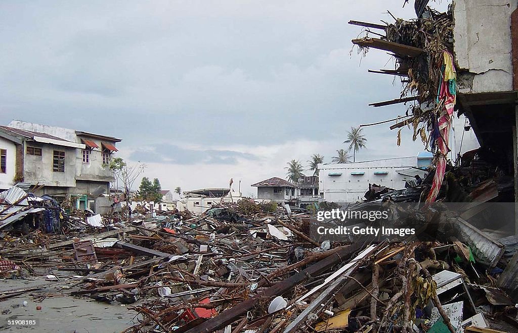 Armed Forces Distribute Aid To Tsunami Refugees