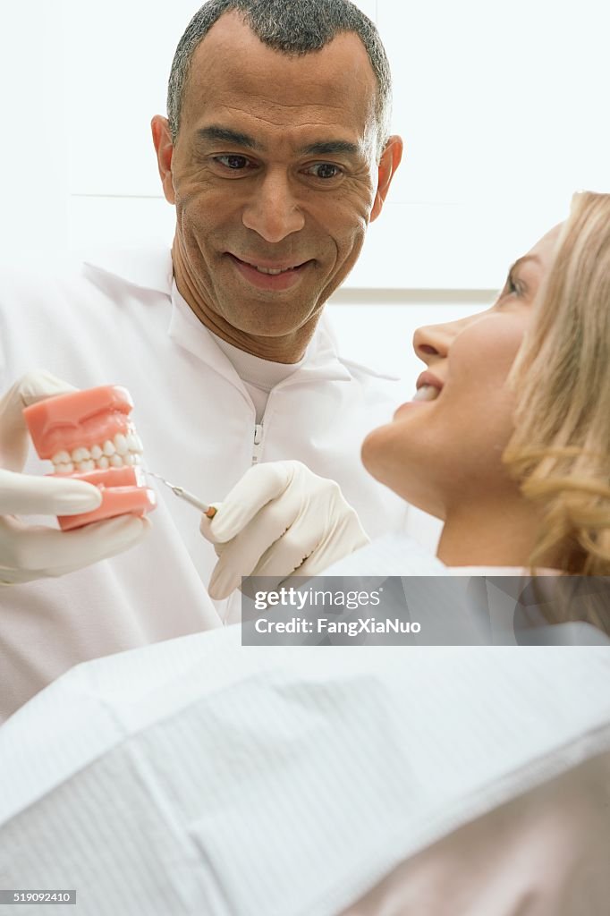 Dentist and patient