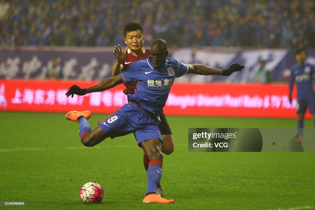Shanghai Shenhua v Shijiazhuang Ever Bright - CSL Chinese Football Association Super League Round 3