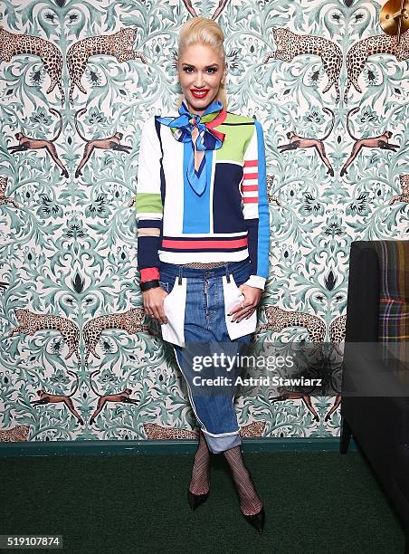 Gwen Stefani visits LinkedIn For Interview With Daniel Roth at LinkedIn Studios on March 31, 2016 in New York City.