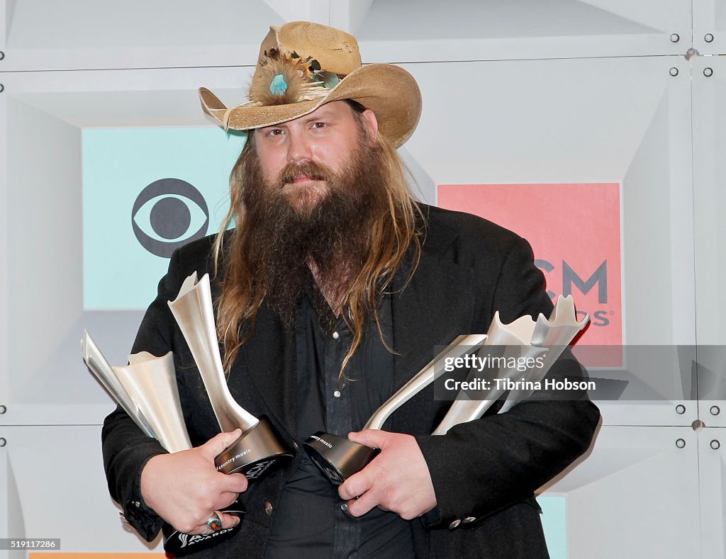 51st Academy Of Country Music Awards - Press Room