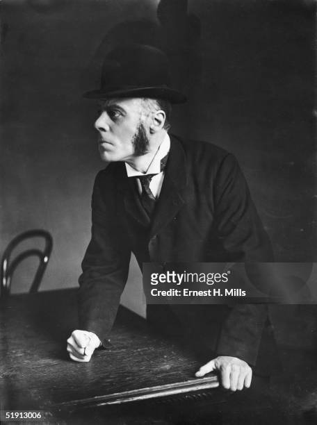 Welsh actor Edmund Gwenn in a scene from John Bull's Other Island by George Bernard Shaw, circa 1905.