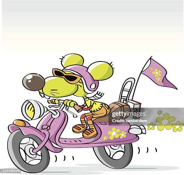 courier rat - motorcycle engine stock illustrations