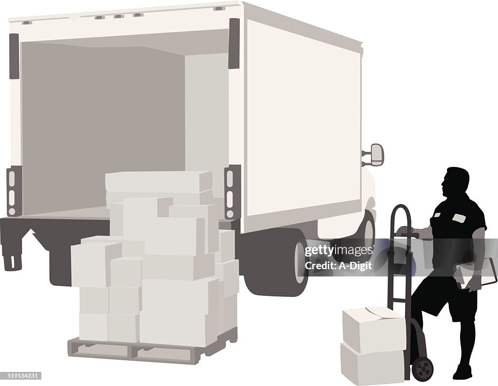 Unloading Vector Unloading High-Res Vector Graphic - Getty Images