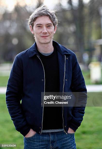 Swann Arlaud attends the "The End" Paris Premiere at Cinematheque Francaise on April 4, 2016 in Paris, France.