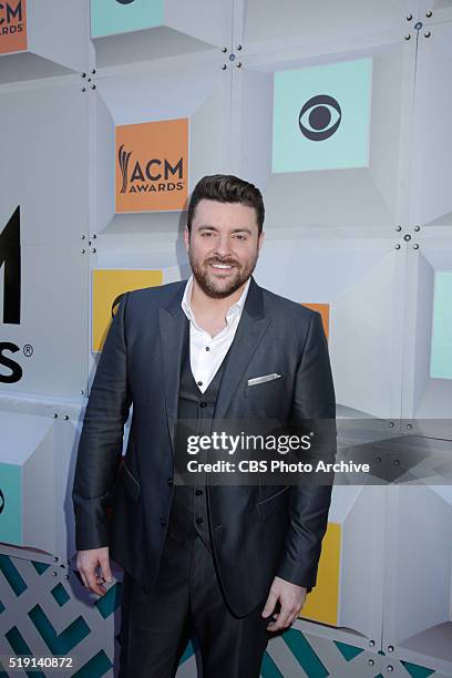 Chris Young on the Red Carpet at the 51st ACADEMY OF COUNTRY MUSIC AWARDS, co-hosted by Luke Bryan and Dierks Bentley from the MGM Grand Garden Arena...