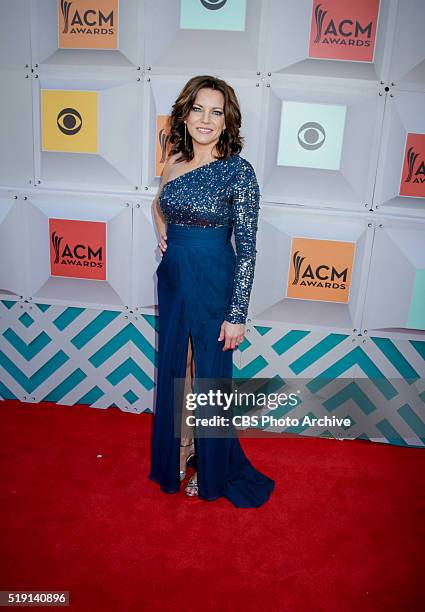 Martina McBridge on the Red Carpet at the 51st ACADEMY OF COUNTRY MUSIC AWARDS, co-hosted by Luke Bryan and Dierks Bentley from the MGM Grand Garden...