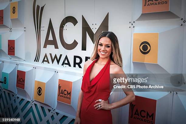 Jana Kramer on The Red Carpet at the 51st ACADEMY OF COUNTRY MUSIC AWARDS, co-hosted by Luke Bryan and Dierks Bentley from the MGM Grand Garden Arena...