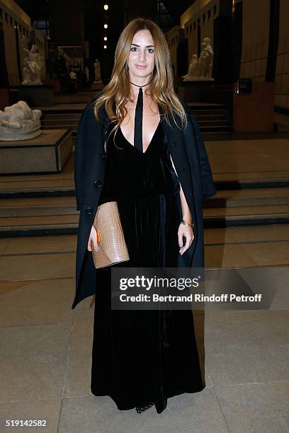 Alexia Niedzielski attends the "Societe des Amis du Musee D'Orsay" : Dinner and Private tour of the Exhibition "Le Douanier Rousseau - L'innocence...