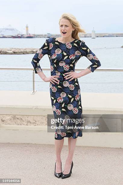 Mamie Gummer attends "The Collection" Photocall as part of MIPTV 2016 on April 4, 2016 in Cannes, France.