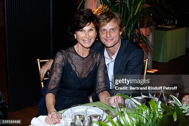 Sylvie Rousseau and Arnaud Lemaire attend the "Societe des Amis du Musee D'Orsay" : Dinner and Private tour of the Exhibition "Le Douanier Rousseau -...