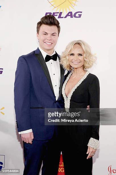 Blake Christopher O'Donnell and actress Kristin Chenoweth attend the PFLAG National's Eighth Annual Straight for Equality Awards Gala at The New York...