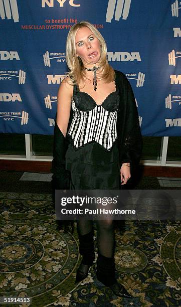 Actress Laura Bell Bundy attends the 8th annual Muscular Dystrophy Association's Muscle Team 2005 Gala at Chelsea Pier's January 4, 2005 in New York...