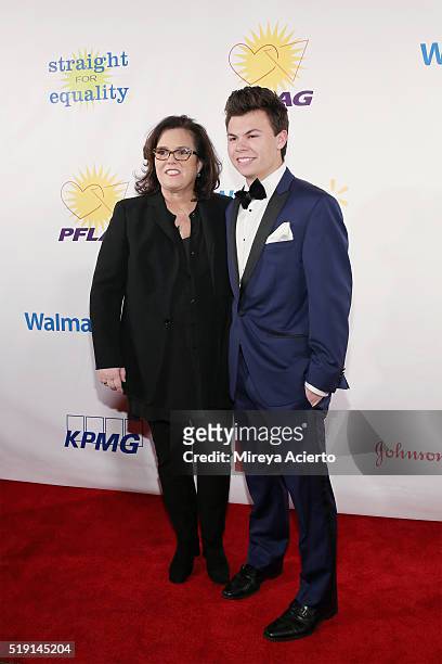 Comedian Rosie O'Donnell and son Blake Christopher O'Donnell attend the PFLAG National's Eighth Annual Straight for Equality Awards Gala at The New...