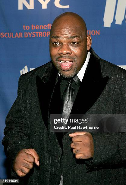 Former boxer Iran "The Blade" Barkley attends the 8th annual Muscular Dystrophy Association's Muscle Team 2005 Gala at Chelsea Piers January 3, 2005...