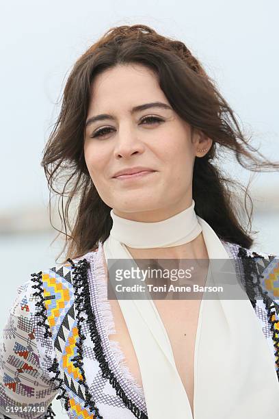 Belcim Bilgin attends "Intersection" Photocall as part of MIPTV 2016 on April 4, 2016 in Cannes, France.