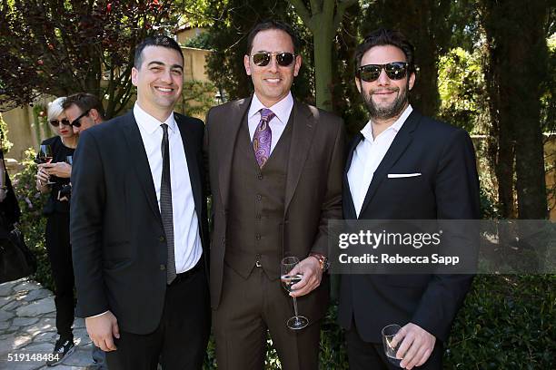 John Terzian, GRAMMY Museum board member Brian Sheth and Brian Toll at the 2016 Jane Ortner Education Award Luncheon on April 4, 2016 in Beverly...