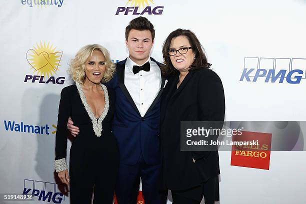 Kristin Chenoweth , Blake Christopher O' Donnell and Rosie O'Donnell attend PFLAG National's Eighth Annual Straight For Equality Awards Gala at The...