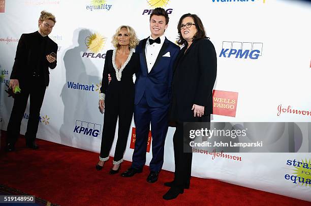 Kristin Chenoweth , Blake Christopher O' Donnell and Rosie O'Donnell attend PFLAG National's Eighth Annual Straight For Equality Awards Gala at The...