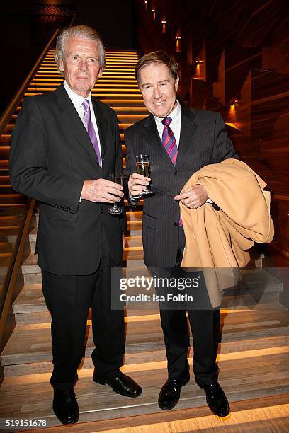 Klaus Bresser and Ulrich Meyer attend the Victress Awards Gala on 2016 in Berlin, Germany.