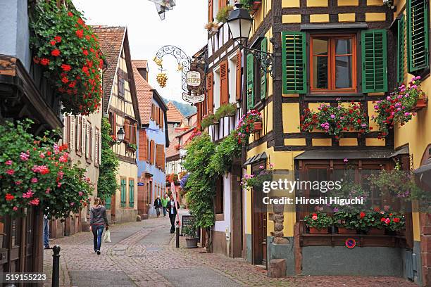 france, alsace ribeauville - alsace stock pictures, royalty-free photos & images