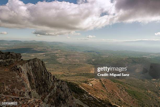 view from pe��a de francia mountain - tour francia stock pictures, royalty-free photos & images