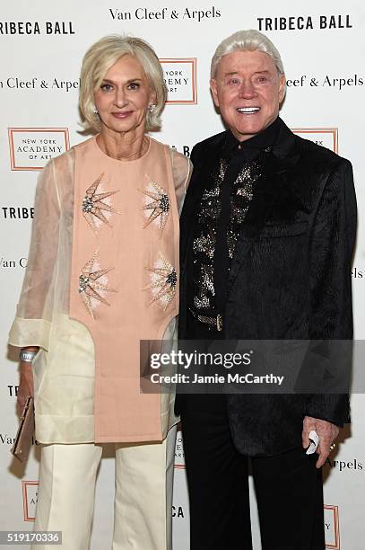 Eileen Guggenheim and Harry Cooper attend New York Academy Of Art's Tribeca Ball 2016 on April 4, 2016 in New York City.