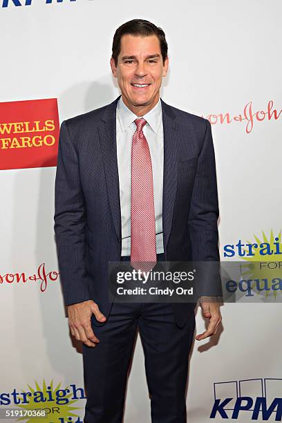 Former professional baseball player Billy Bean attends PFLAG National's Eighth Annual Straight for Equality Awards Gala at The New York Marriott...