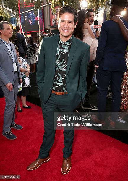 Actor Jorge Diaz attends the premiere of Disney's "The Jungle Book" at the El Capitan Theatre on April 4, 2016 in Hollywood, California.