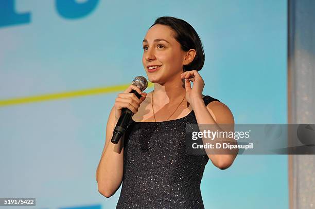 Actress Lauren Patten performs onstage at PFLAG National's eighth annual Straight for Equality awards gala at Marriot Marquis on April 4, 2016 in New...