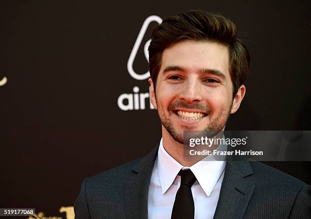 Actor Roberto Aguire attends the premiere of Disney's "The Jungle Book" at the El Capitan Theatre on April 4, 2016 in Hollywood, California.