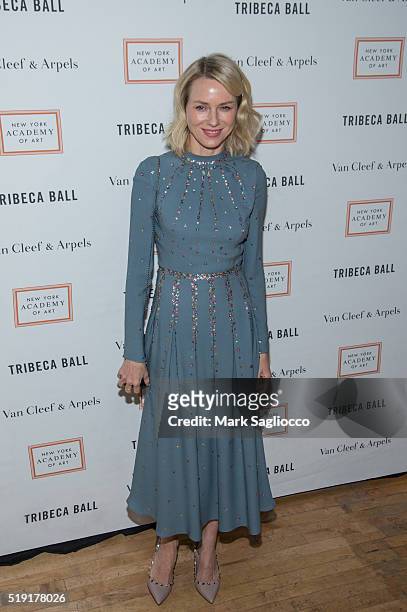 Actress Naomi Watts attends the New York Academy of Art's Tribeca Ball 2016 at the NY Academy of Art on April 4, 2016 in New York City.