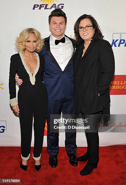 Actress Kristin Chenoweth, Blake Christopher O'Donnell and actress Rosie O'Donnell attend PFLAG National's eighth annual Straight for Equality awards...