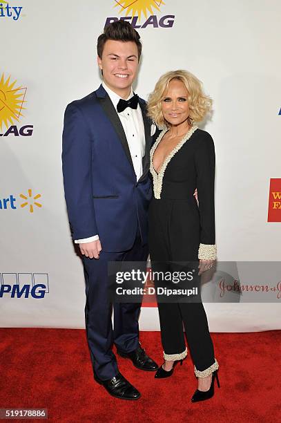 Blake Christopher O'Donnell and actress Kristin Chenoweth attend PFLAG National's eighth annual Straight for Equality awards gala at Marriot Marquis...