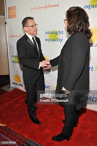 Executive director of PFLAG National, Jody M. Huckaby and actress Rosie O'Donnell attend PFLAG National's eighth annual Straight for Equality awards...