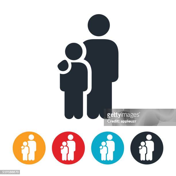 einzelne father-symbol - familienvater stock-grafiken, -clipart, -cartoons und -symbole