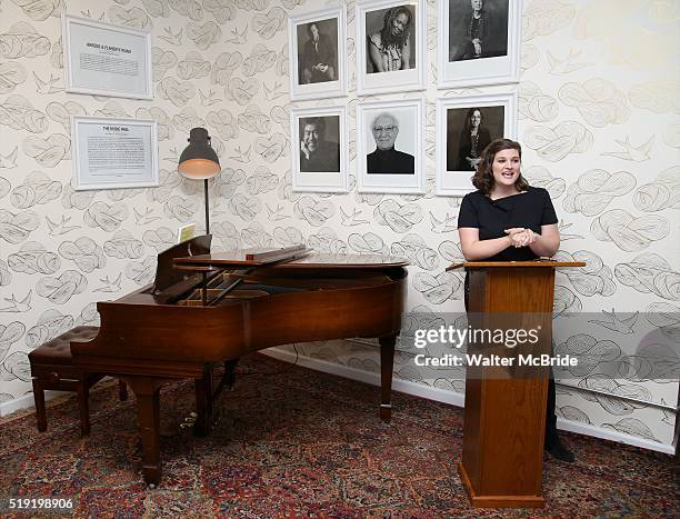 Rachel Routh during The DGF's 14th Biannual Madge Evans & Sidney Kingsley Awards at the Dramatists Guild Fund headquarters on April 4, 2016 in New...