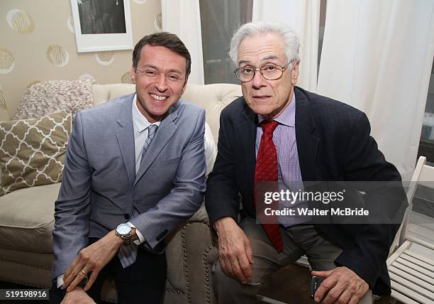 Andrew Lippa and Jeffrey Lyons during The DGF's 14th Biannual Madge Evans & Sidney Kingsley Awards at the Dramatists Guild Fund headquarters on April...