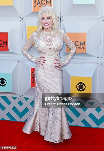 Dolly Parton attends the 51st Academy of Country Music Awards at MGM Grand Garden Arena on April 3, 2016 in Las Vegas, Nevada.