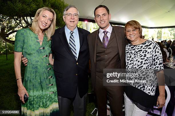 Manager Ty Stiklorius, GRAMMY Museum board member Chuck Ortner, Vista Private Equity's Brian Sheth, and Yolanda Cookie Parker attend the 2016 Jane...